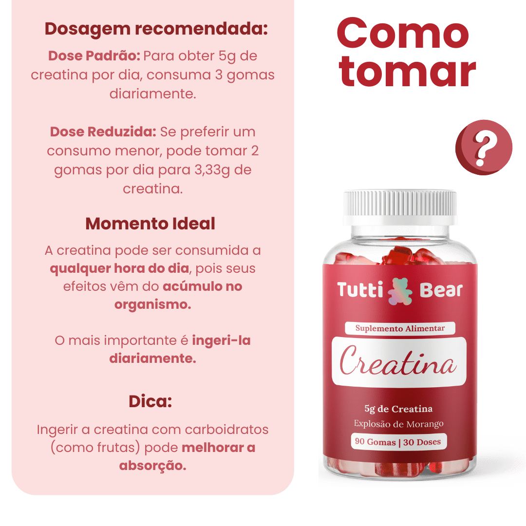 Gomas de Creatina - Revendedores TuttiBear