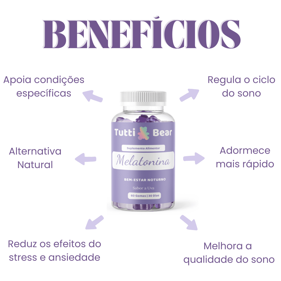 Gomas de Melatonina para Dormir - Revendedores TuttiBear